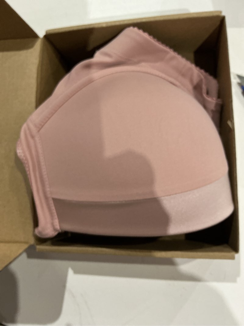 Condition photo showing Good Condition for plus size push up bras for women back fat smoothing bra comfort lightly underwire t-shirt bra purple 46c