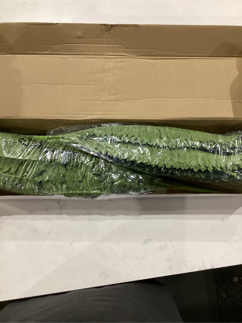 Condition photo showing New/Like New for forest prince 35" ferns artificial bush plants large, 2 artificial boston ferns with 39 fronds for outdoors home decor