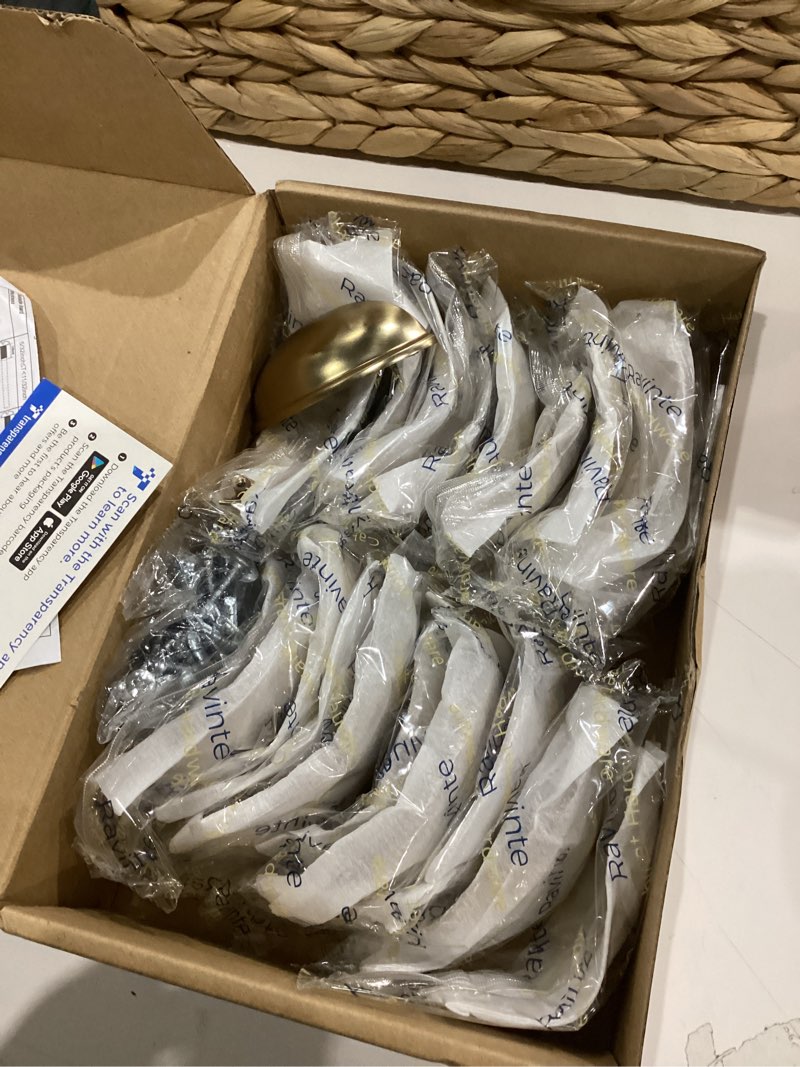 Condition photo showing Good Condition for Ravinte 20 Pack 3" Drawer Pulls Champagne Bronze Cabinet Cup Pulls Kitchen Hardware Cabinet Handles Drawer Handles Knobs 3 inch Hole Center 20 Champagne Bronze