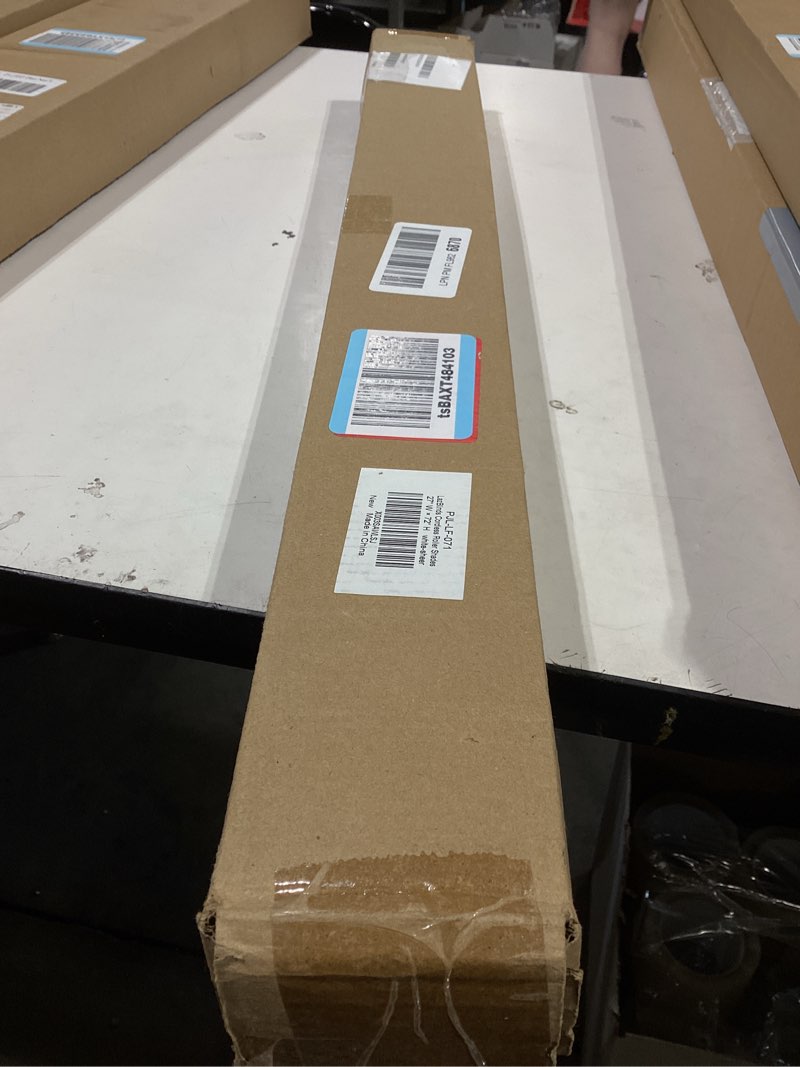 Condition photo showing Good Condition for lazblinds no tools no drill cordless roller shades, light filtering window sheer shades transparent uv protection roll up blinds for windows, 27'' w x 72'' h, white white sheer 27'' w x 72'' h