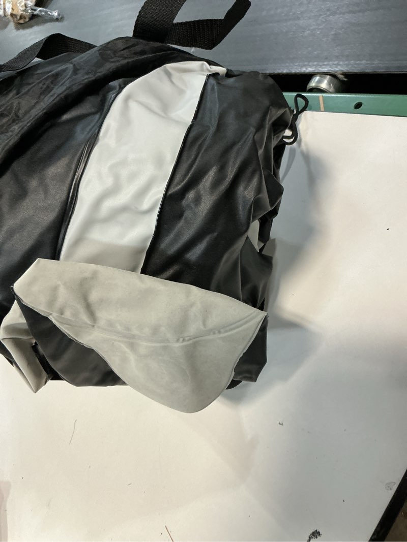 Condition photo showing As Is for CHILLSUN Air Mattress Queen With Built in Pump - Upgraded Blow Up Bed,2 Mins Quick Self Inflatable and Deflate, 18"/650lbs Max, Strong Support, Flocked Top, Puncture Resistant, for Camping,Home,Guests Purple 18" Queen