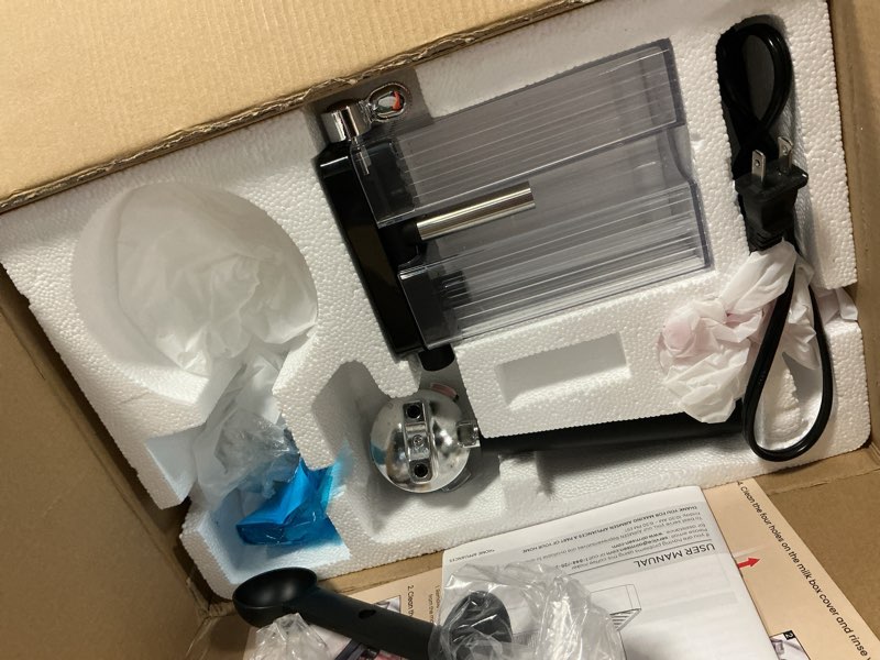 Condition photo showing As Is for AIRMSEN 20 Bar Espresso Machine with Automatic Milk Frother, Cappuccino & Latte Coffee Maker with Quick Brew Dual Boiler (1350W + 1000W), Stainless Steel, 60oz Water Tank, Touchscreen