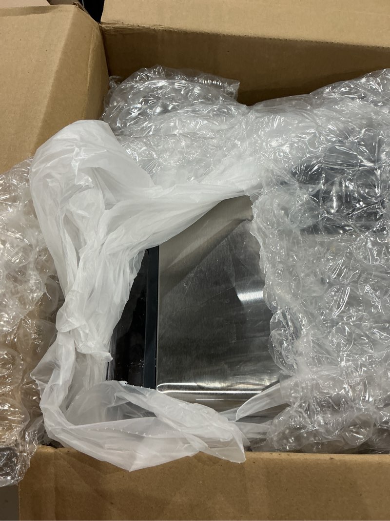 Condition photo showing Good Condition for nugget ice maker 40lbs/day, countertop ice maker soft chewable ice, ice makers one-click & self-cleaning, crushed pellet ice machine with scoop&basket for home/kitchen/office, stainless silver
