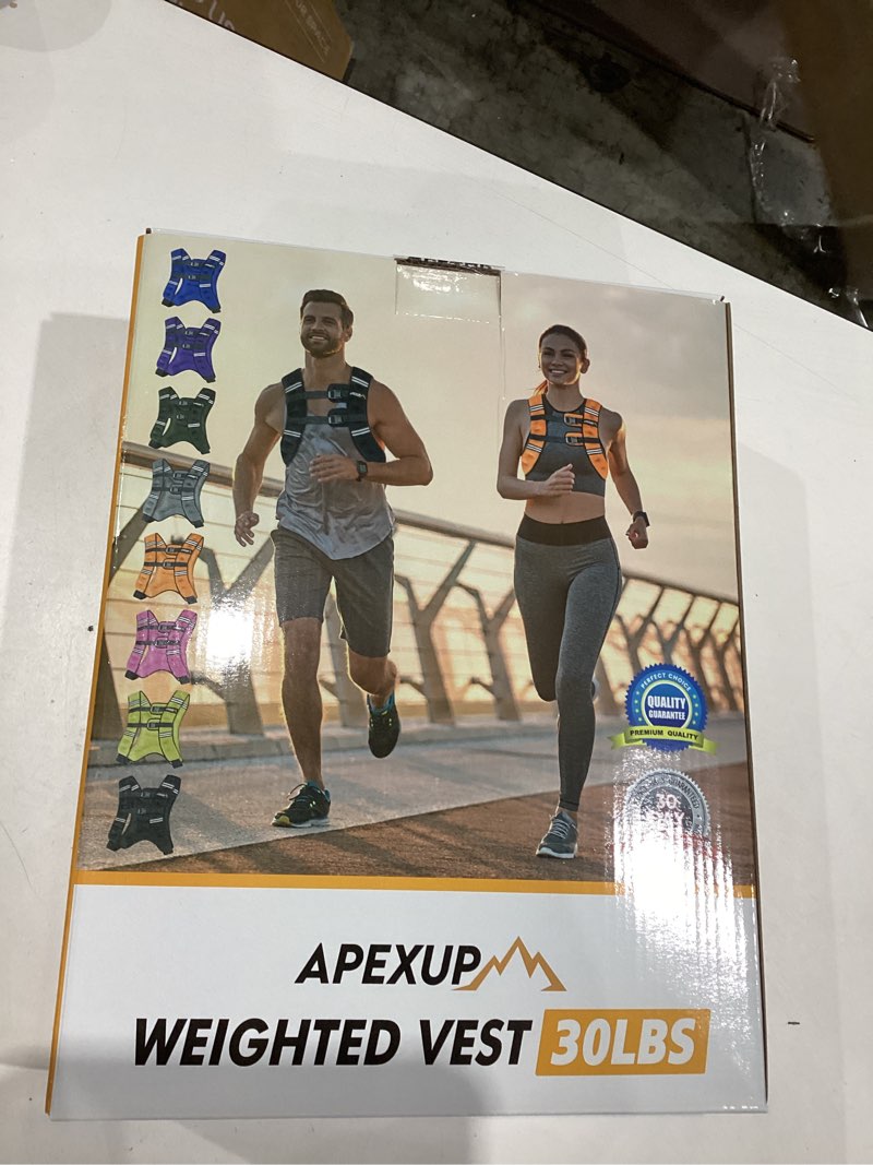 Condition photo showing New/Like New for apexup weighted vest men women, weight vest for women workout equipment for strength training running 30lbs pastel pink