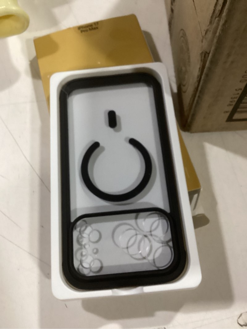 Condition photo showing New/Like New for JETech Case for iPhone 17 Pro Max 6.9-Inch with Built-in Tempered Glass Screen Protector and Camera Control Button, Compatible with MagSafe, 360 Degree Full Body Cover (Black)