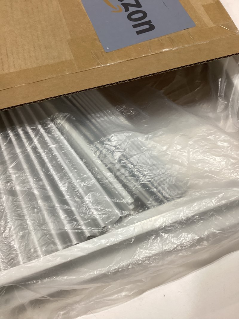 Condition photo showing As Is for lbg products window air conditioner side panel and frame set,ac accordion filler kit,fits most 8000btu window air conditioners,ac side panels frame kit