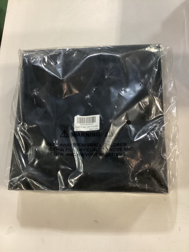 Condition photo showing New/Like New for Acoustic 3D Wall Panels,12Pack Sound Proof Felt Panels for Interior Wall Décor, Hollow Sound Absorbing Panel for Studio, Living Room, Home, Hotel, 12''x12'' Cover 24 sq ft (Black, 12 Pack) 12 Pack Black