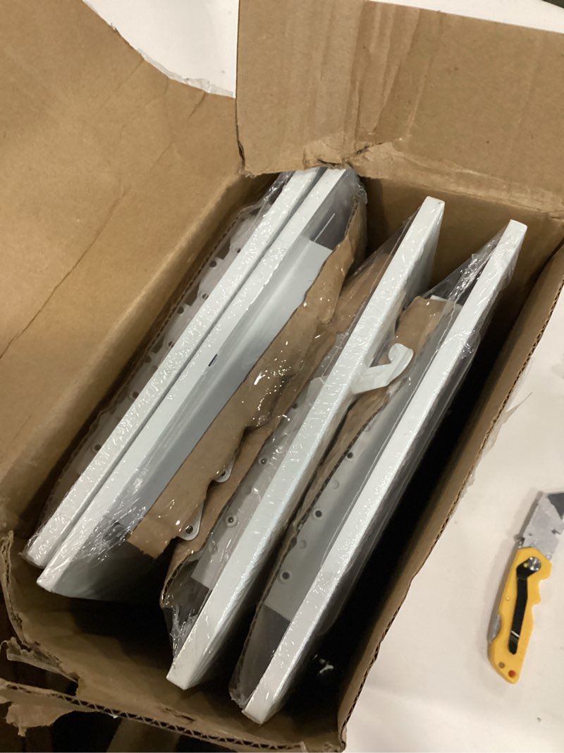 Condition photo showing As Is for wesiti 4 pcs 12 x 6 inch vent covers air register 3 way steel, white
