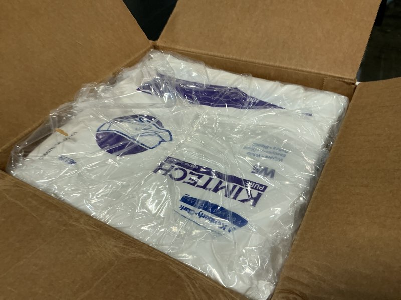 Condition photo showing New/Like New for kimtech 06179 w5 critical task wipers, flat double bag, spunlace, 9x9, white, 100 per pack (case of 5 packs)