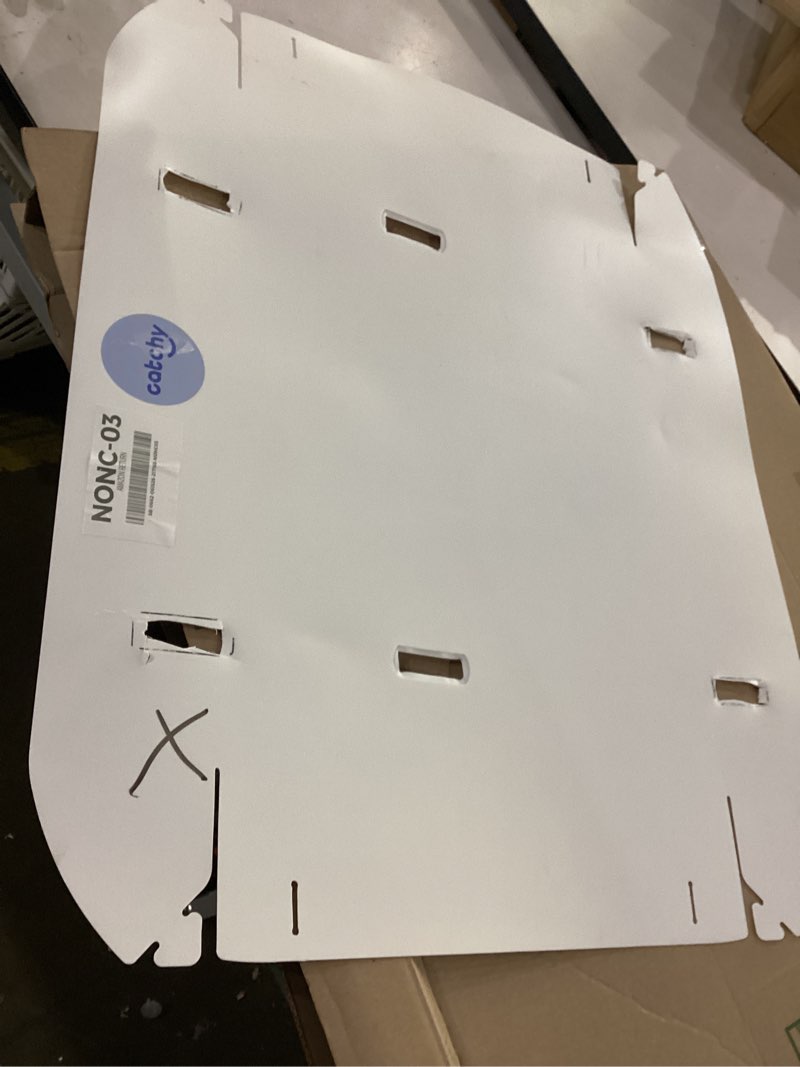 Condition photo showing As Is for catchy - the food and mess catcher for the stokke tripp trapp - catchy food catching accessory for highchairs - baby & toddler food mat - high chair food catcher - high chair accessories