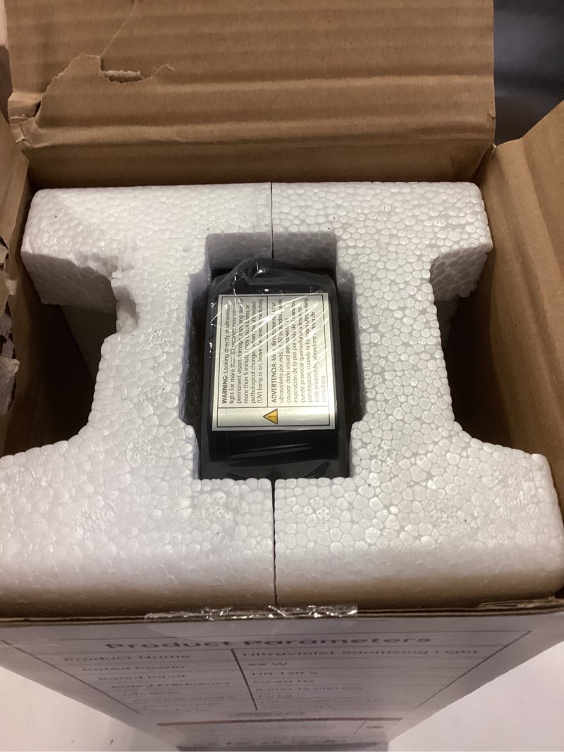 Condition photo showing Good Condition for 39W UV Light Sanitizer with Remote Control and 3 Timers – Ozone Free Home Disinfection Device, Kills Germs, Viruses, Mold and Dust Mites – Whole Room Ultraviolet Light for Home and Office