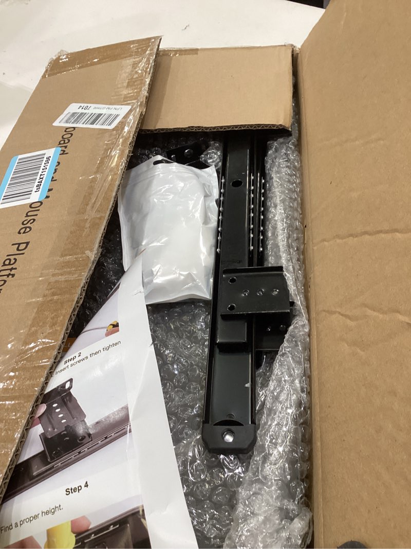 Condition photo showing Good Condition for sliding under desk keyboard tray slide out keyboard holder drawer heavy-duty office desk extender platform pull out desktop sliding computer tray for keyboard drawer under desk shelf-metal