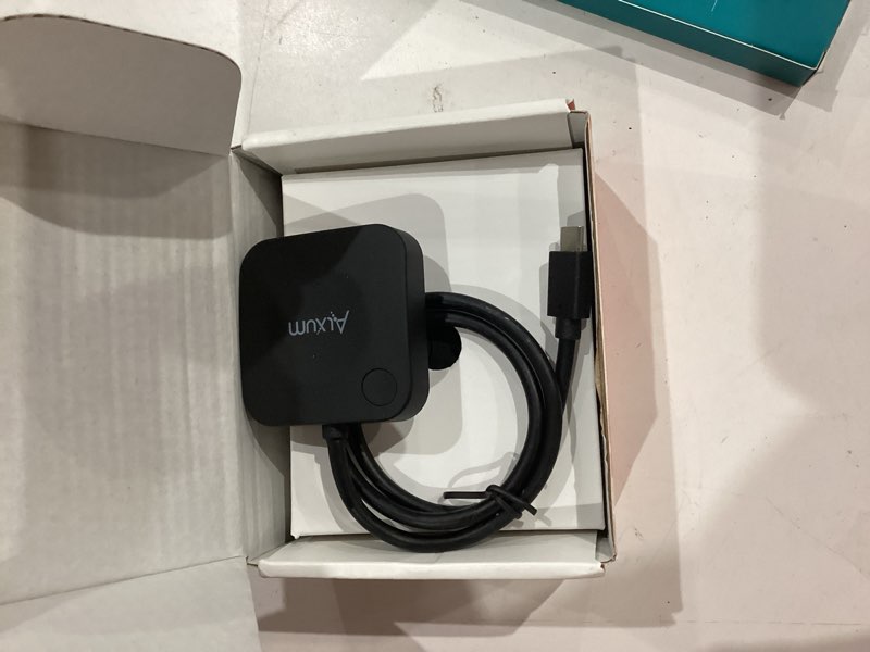 Condition photo showing Good Condition for alxum 20gbps usb c switch 2 computers, usb-c switcher for usb-c/thunderbolt 4 monitor or dock, 8k@30hz/4k@144hz display, pd 3.1 140w charging, usb-c switch with remote, gaming laptops tablets phones