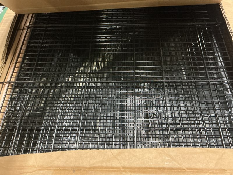 Condition photo showing Good Condition for vevor 30 inch flight bird cage, stackable bird cage parakeet cage with slide-out tray and handle, small parrots birdcage for cockatiels budgies conure macaw finch lovebirds canaries pigeons black