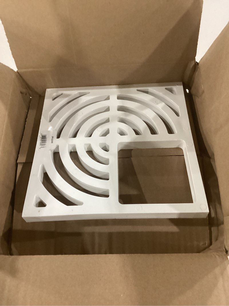 Condition photo showing Good Condition for proflo pf42896 9" x 9" floor drain grid only - white