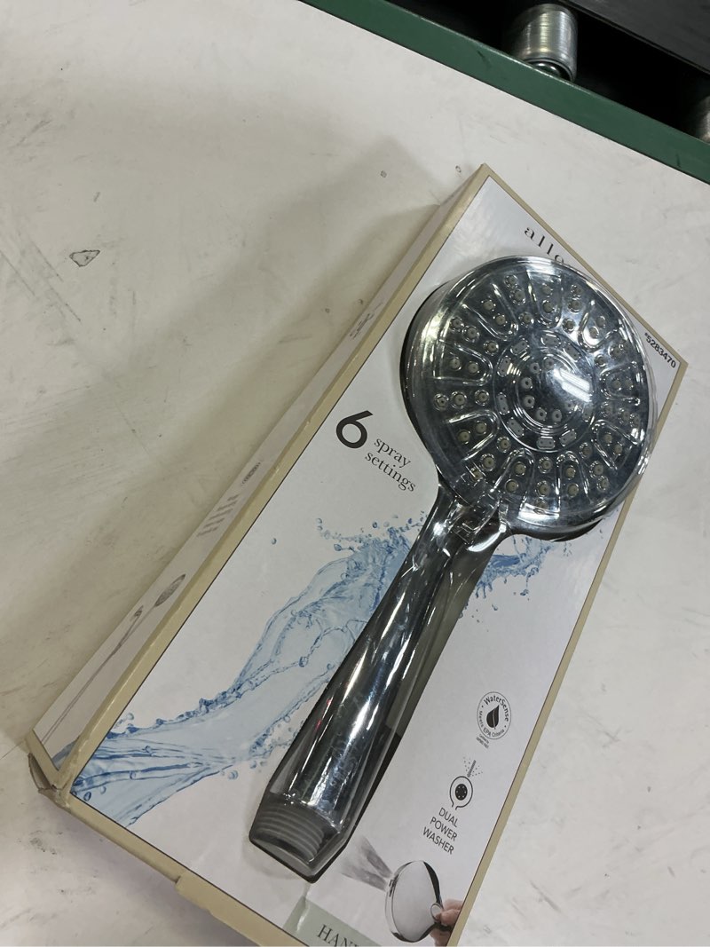 Condition photo showing As Is for Delta SureDock Magnetic 6.0 -Spray Chrome 4.875-in Round High Pressure Handheld Shower