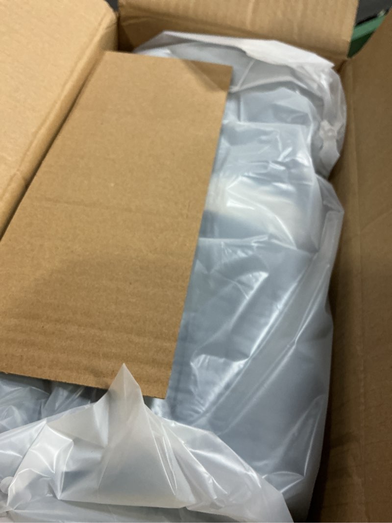 Condition photo showing item condition for levtex home - cross stitch chambray quilt set - full/queen quilt + two standard pillow shams - cross stitched pattern - quilt size (88x92in) and pillow sham size (26x20in) - reversible - cotton fabric quilt - full/queen chambray