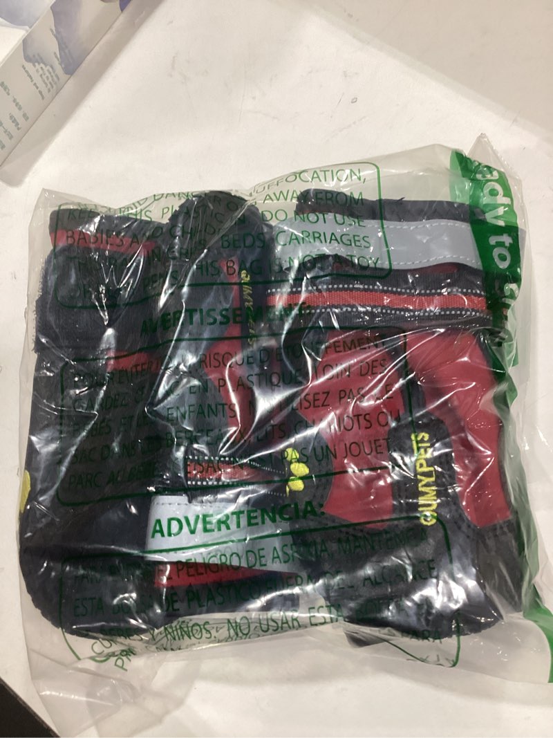 Condition photo showing Good Condition for QUMY Dog Shoes for Large Dogs, Medium Dog Boots & Paw Protectors for Winter Snowy Day, Summer Hot Pavement, Water-Resistant in Rainy Weather, Outdoor Walking, Indoor Hardfloors Skid-Resistant Sole Red Size 8: 3.0''x3.3"(W*L) (Pack of 4)
