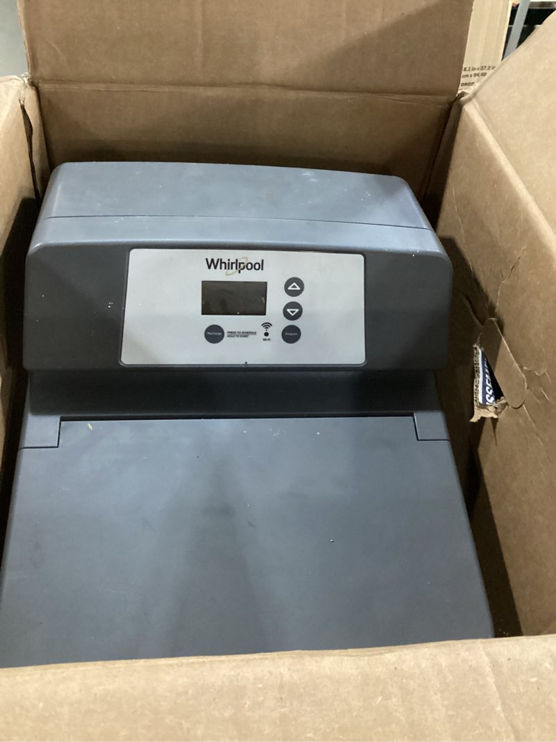 Condition photo showing As Is for whirlpool 46000 -grain smart compatible water softener system