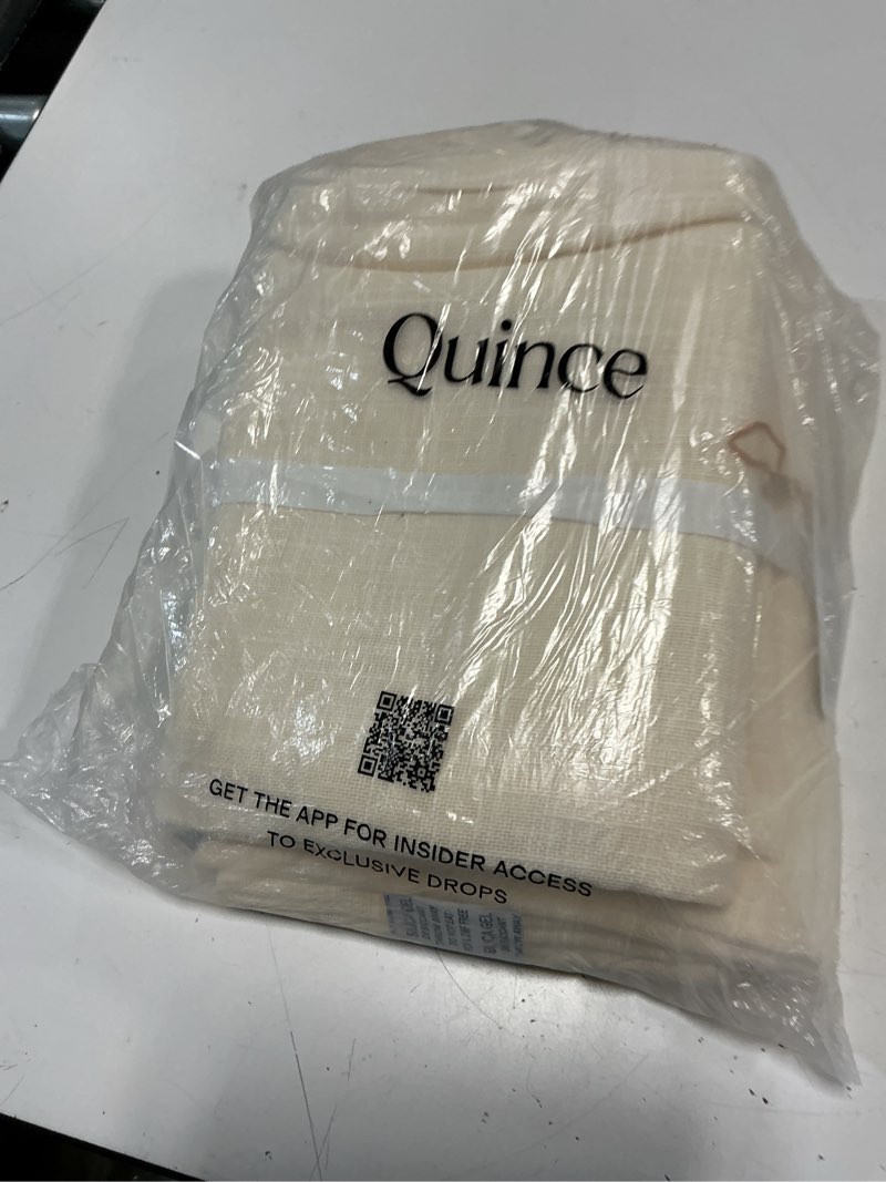 Condition photo showing Good Condition for quince cotton sheer curtain set (set of 2), 48x84, ivory