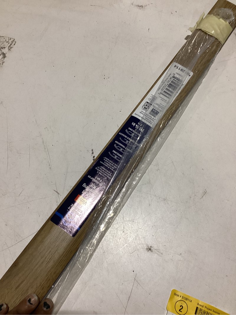Condition photo showing Good Condition for project source curry 0.23-in t x 2-in w x 78.7-in l vinyl multi-purpose floor moulding