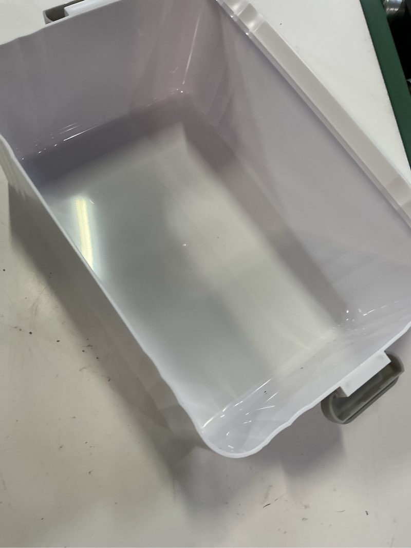 Condition photo showing As Is for arstpeoe 3-tier medicine organizer - portable medicine cabinet with plastic handle, multipurpose medical box, pill organizer, empty first aid kit for home