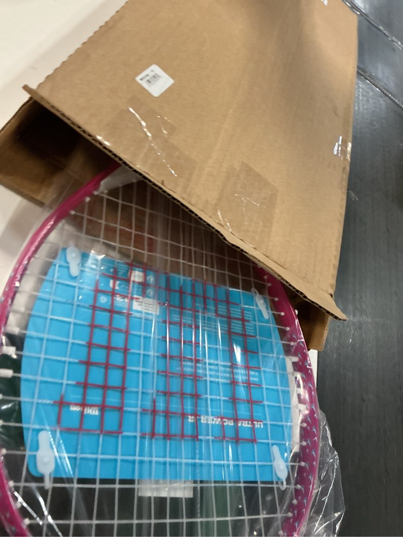 Condition photo showing Good Condition for wilson ultra power 25" junior recreational tennis racket - pink/white/blue