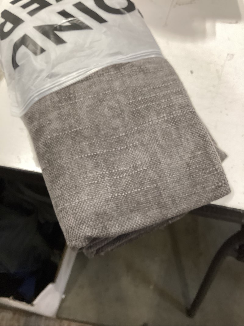 Condition photo showing New/Like New for foindtower pack of 2 soft textured throw decorative pillow covers square accent solid cushion cover cozy farmhouse pillow case with zipper for couch sofa bedroom living room 20x20 inch, charcoal 20" x 20" (pack of 2) charcoal