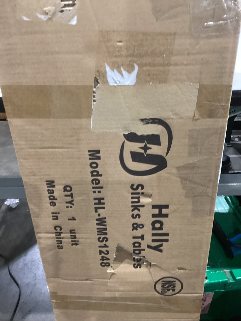 Condition photo showing New/Like New for Hally Stainless Steel Shelf 12 x 48 Inches 280 lb, NSF Commercial Wall Mount Floating Shelving for Restaurant, Kitchen, Home and Hotel Without Hook 12*48