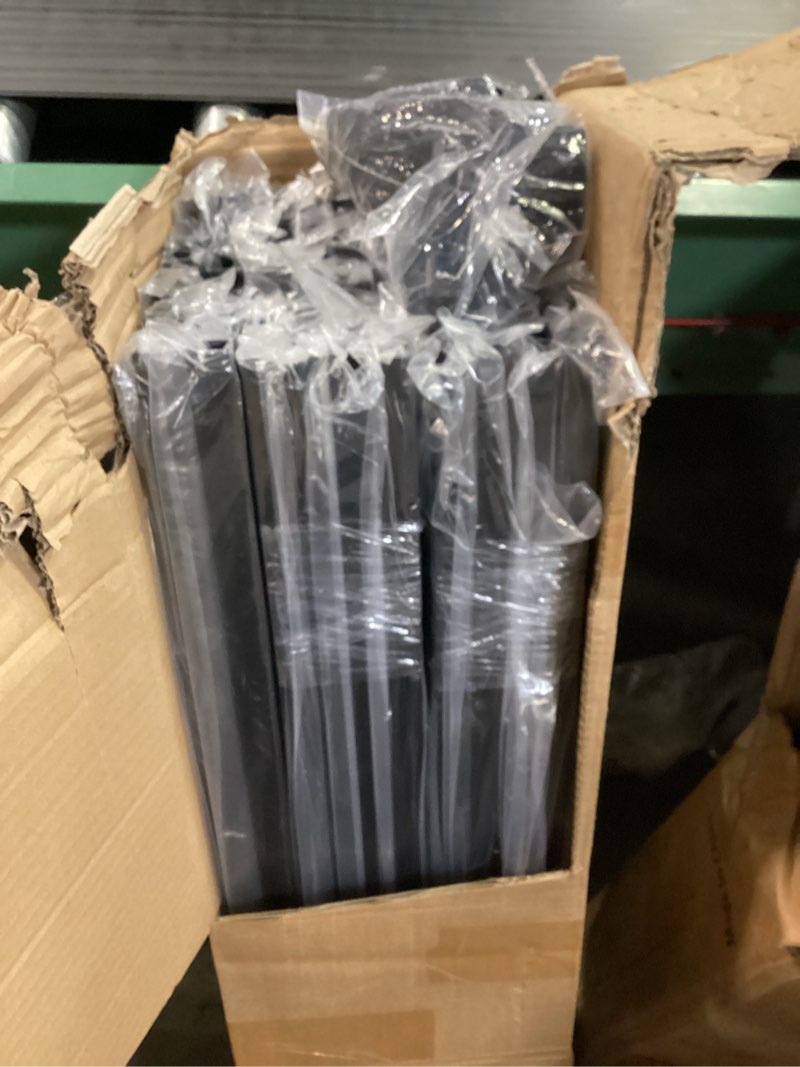 Condition photo showing Good Condition for 100Pack 36 \" Iron Balusters, 3/4\" Square Hollow Straight Metal Baluster for Decks Porch Stair Balcony Black Aluminum Spindles