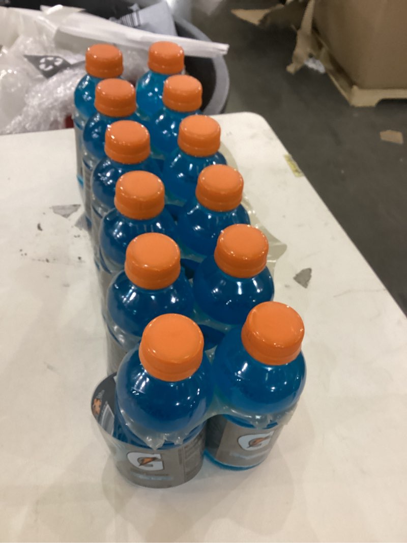 Condition photo showing New/Like New for Gatorade Thirst Quencher, Cool Blue, 12 Fl Oz (Pack of 12) Cool Blue 12 Fl Oz (Pack of 12)