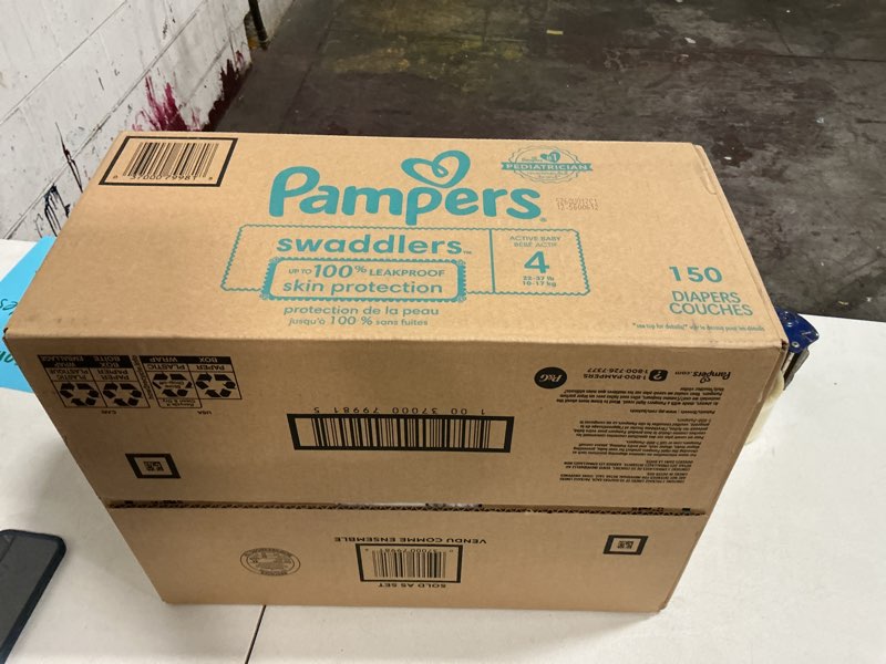 Condition photo showing New/Like New for pampers swaddlers diapers size 4  150 count (select for more options)