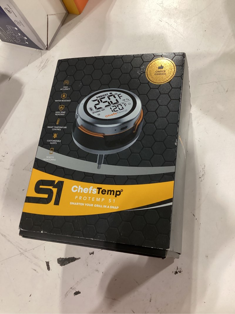 Condition photo showing As Is for protemp s1 patented smart grill gauge thermometer hub wi-fi and bluetooth for weber big green egg grills smoker offset upgrade replacement accessories (bge version, suitable for big green egg)