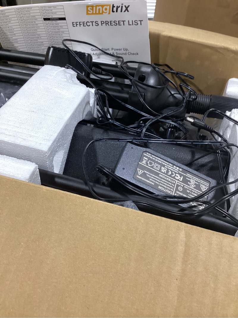 Condition photo showing Good Condition for Singtrix Portable Karaoke Machine On Shark Tank, Kids & Adults, All-In-One Karaoke System, 350+Voice Effects & Autotuning, PA Speaker, Party Bundle, Karaoke Microphone, Use Free YouTube Karaoke Songs