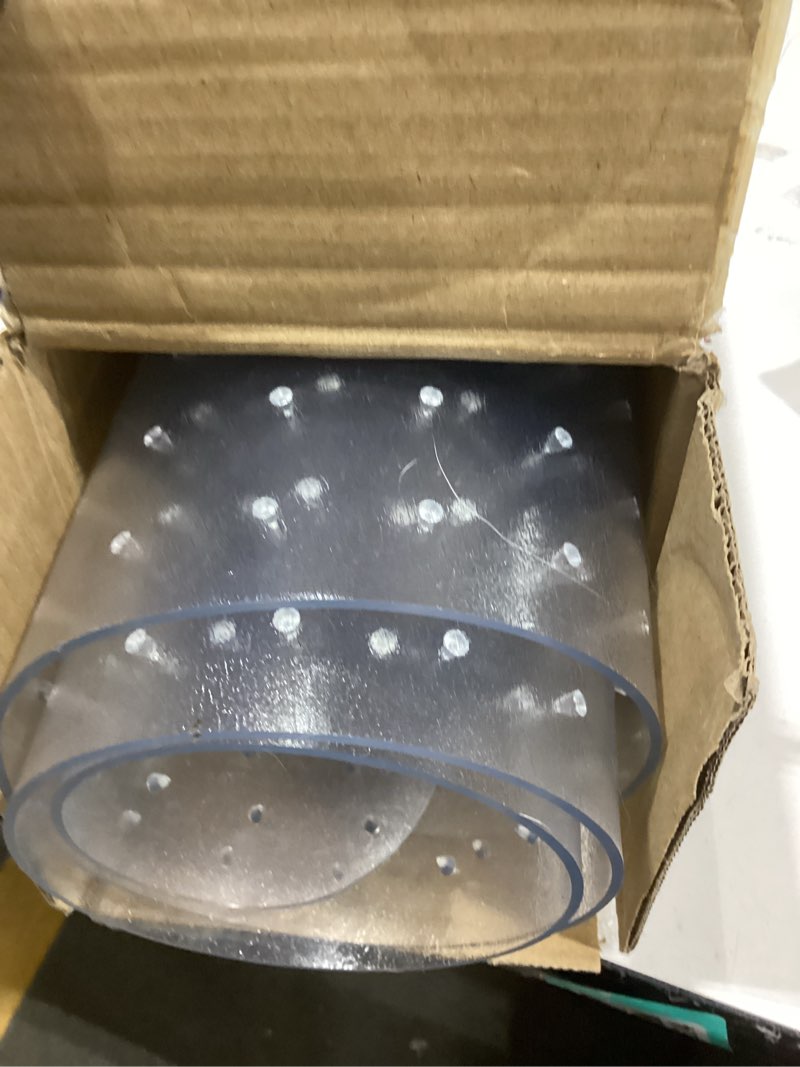 Condition photo showing New/Like New for Office Chair Mat for Carpet Floors, Desk Mats 48"X36" for Rolling Desk on Low Pile Carpets, Rectangle Computer Gaming Plastic Floor Mats for Office Chair on Carpet, Flat Without Curling