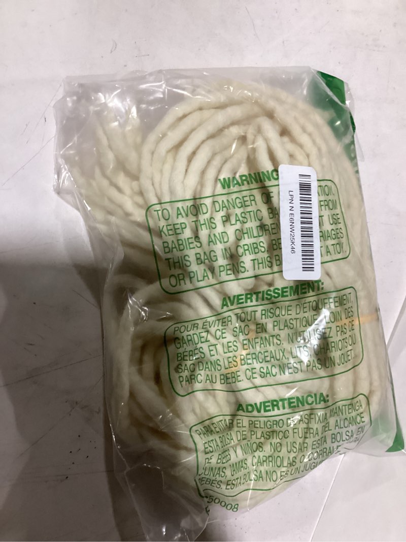 Condition photo showing As Is for double ended wool dreadlock extensions 20 inch 20 strands white de dreads soft dreadlock extensions handmade reggae style braid in synthetic dreads for women men white 20 inch (20 strands)