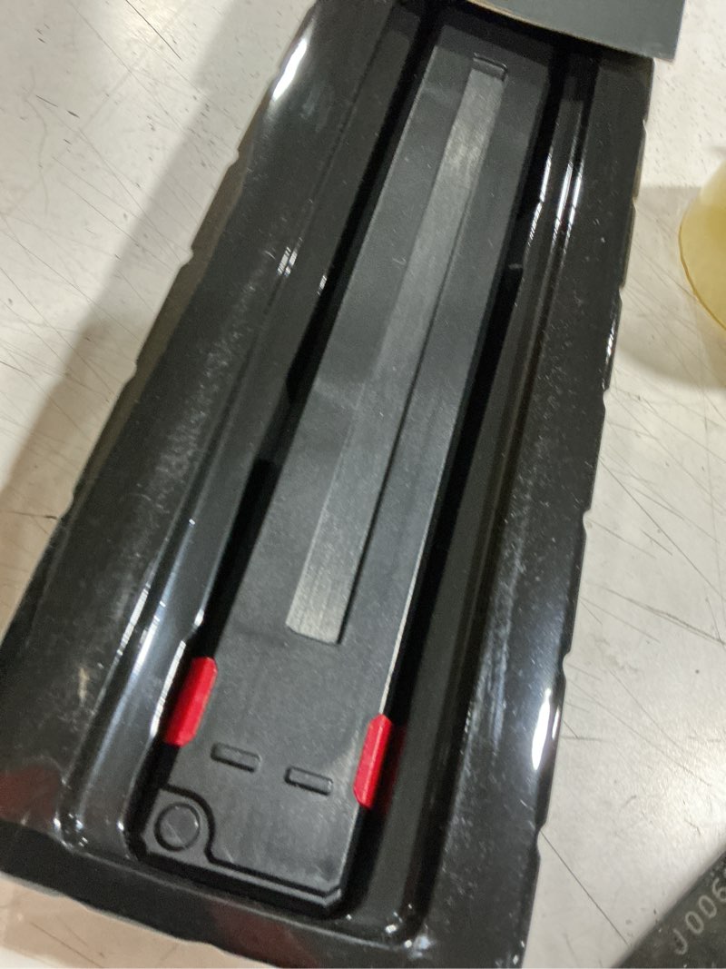 Condition photo showing As Is for evada neon led spark sword with sound and fog, type-c recharge, 31.5" glowing ninja blade weapon for kids and adults, toys for cosplay, rave and halloween?red?