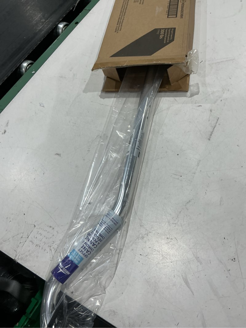 Condition photo showing Good Condition for medline aluminum-chrome offset walking cane, adjusts 29–38” & supports up to 300 lbs. — mobility aid provides balance for seniors & adults