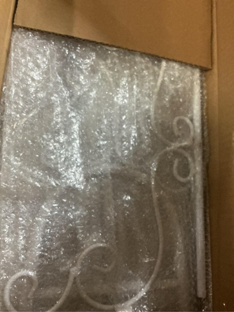 Condition photo showing New/Like New for white easel stand for sign adjustable wedding welcome sign stand metal floor easel with chain support for wedding poster photo art pictures painting display (59 inch) 59 inch white 1