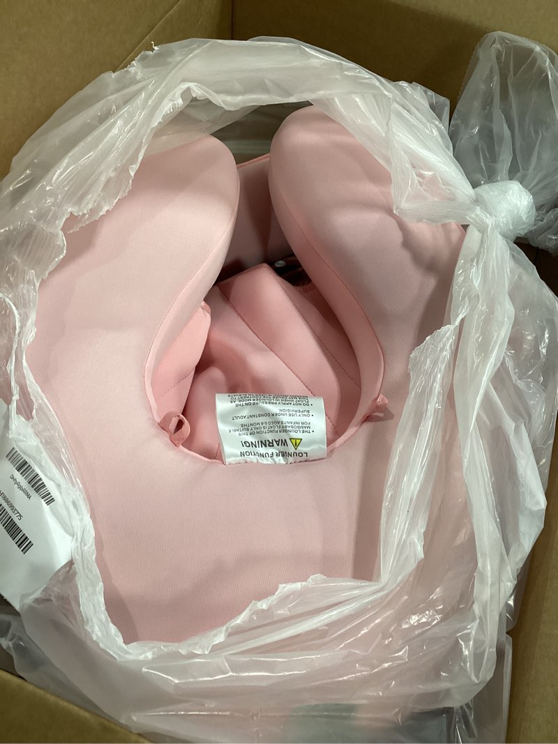 Condition photo showing Good Condition for mambobaby float with canopy size improved non inflatable infant baby pool float smart mambo float swim trainer add tail baby swim float mambo baby float solid air free water waist swimming ring unicorn pink