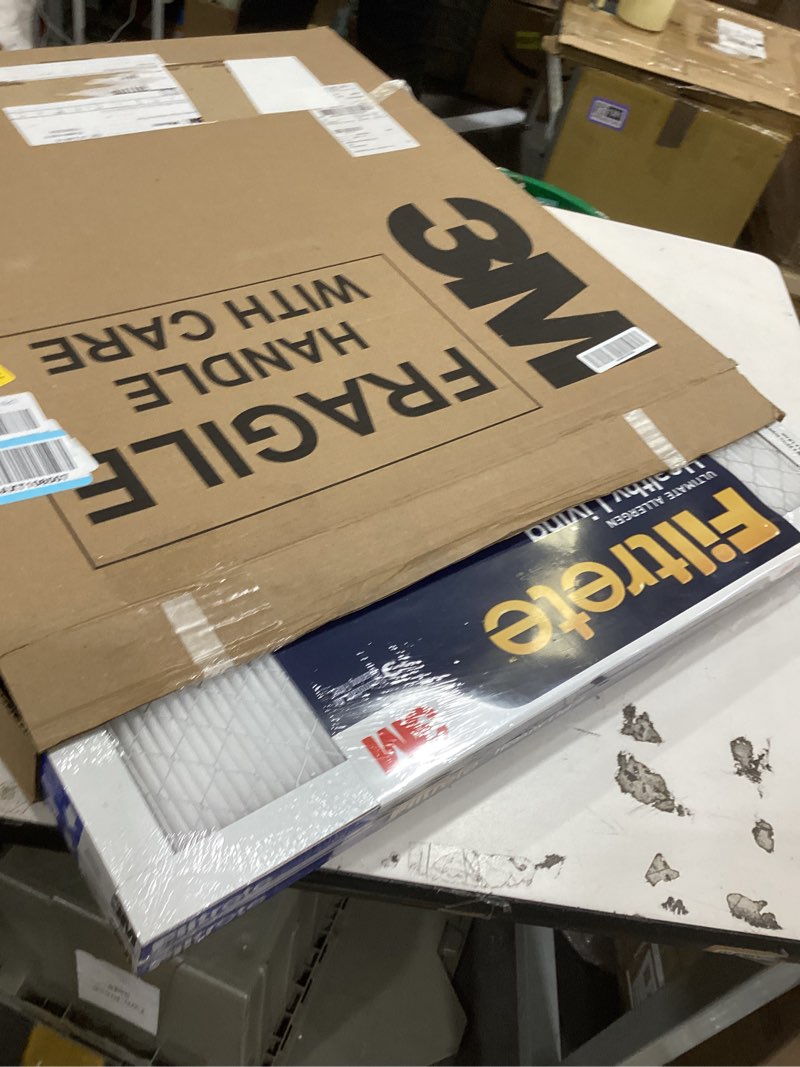 Condition photo showing New/Like New for filtrete 24x24x1 ac furnace air filter, merv 13, mpr 1900, premium allergen, bacteria & virus filter, 3-month pleated 1-inch electrostatic air cleaning filter, 2-pack (actual size 23.81x23.81x0.78 in)