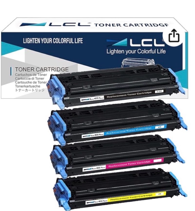 LCL 124A Toner Cartridge Replacement for HP Q6000A Q6001A Q6002A Q6003A Compatible with HP LaserJet 