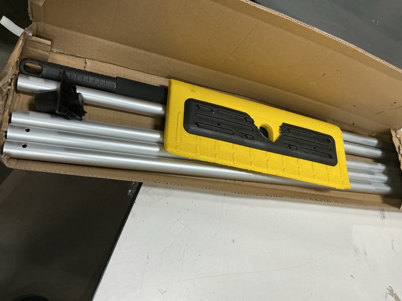 Condition photo showing Good Condition for Never-Scratch SnowBuster,21-Foot Snow Roof Rake,EVA Soft Foam Pad Snow Removal Tool,Heavy-Duty Aluminum Handle,S-Shaped Push/Pull Design for House Roof,Solar Panels,Car Snow, and Leaves,Yellow