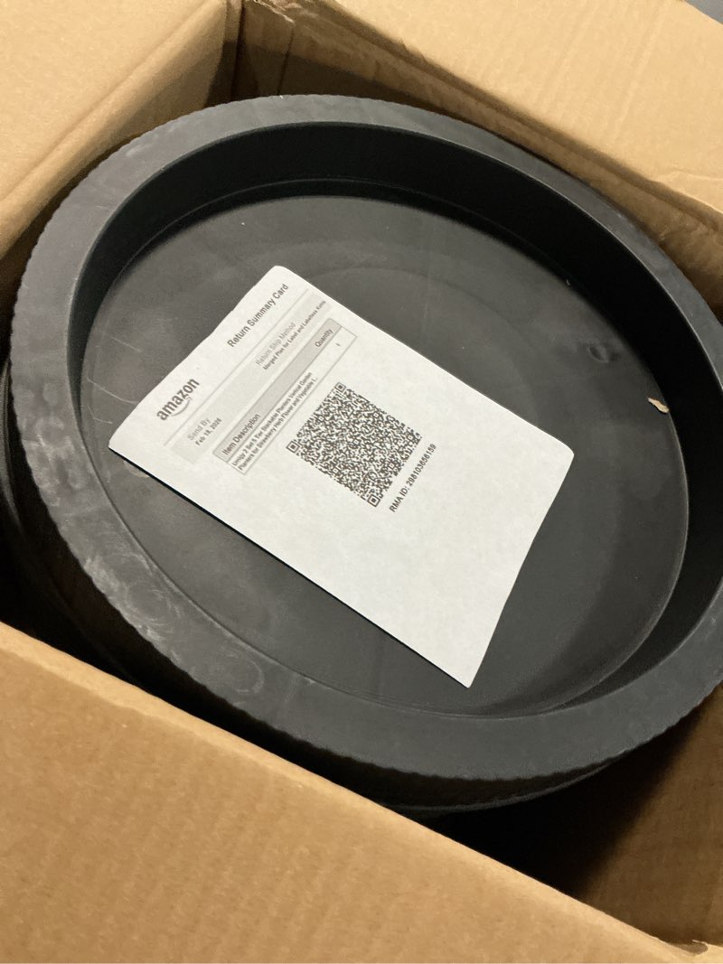 Condition photo showing Good Condition for Umigy 2 Set 5 Tier Stackable Planters Vertical Garden Planters for Strawberry Herb Flower and Vegetable Indoor Outdoor Gardening Pots with Removable Wheels and Bottom(Black) Black 2