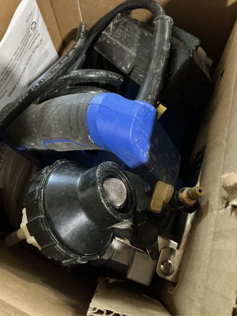 Condition photo showing As Is for kobalt 1.16-in ceramic tile cutter kit