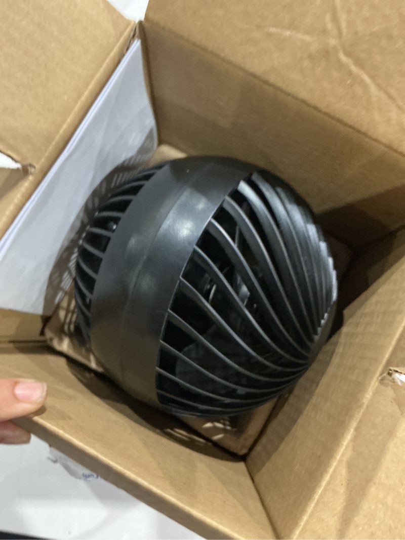 Condition photo showing Good Condition for mainstays 5'' 3-speed auto-oscillating rechargeable desk fan, black