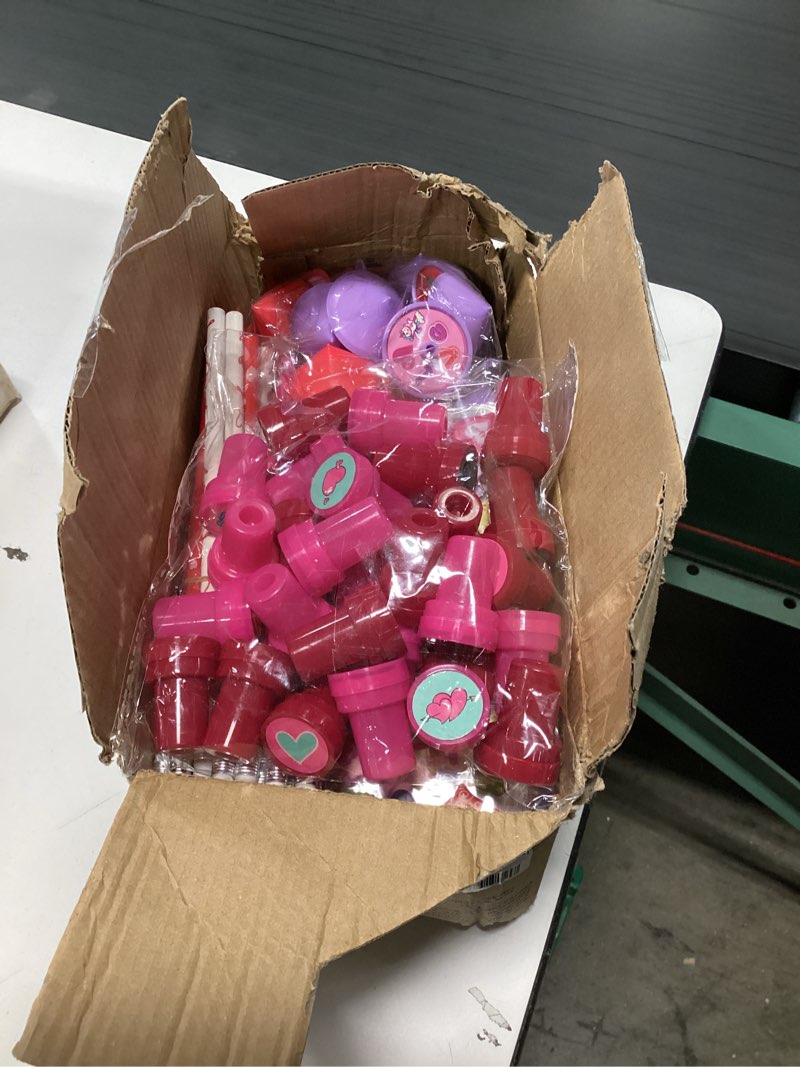 Condition photo showing New/Like New for Valentines Day Gifts for Kids Classroom 28 Pack Valentines Day Cards for Kids School Exchange, 224PCS Stationery Set with Cups Party Favors Valentines Day Goodie Bag Stuffers Boys Girls 28 Pack Valentines Day Set with Cup