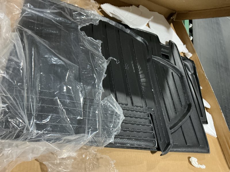 Condition photo showing As Is for custom for 2017-2025 audi q7 sq7 cargo mats trunk liner all weather tpe protection mat accessories (for 2017-2025 audi q7/sq7)