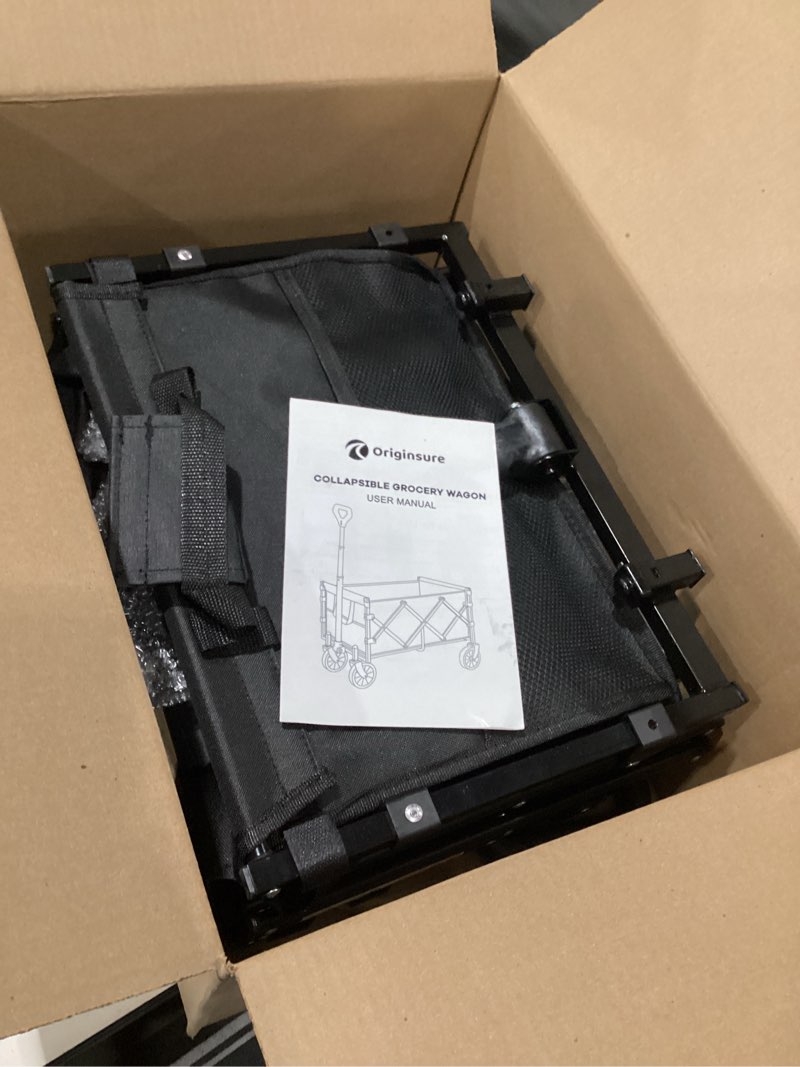 Collapsible grocery wagon