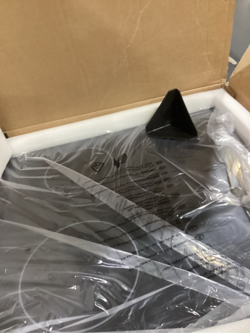 Condition photo showing Good Condition for 24" Built-In 4 Burner Electric Cooktop, Dual-Ring Burners, 6700W Radiant Stove Top with Knob Control, Residual Heat Indicator & Auto Shut Off, 220-240v Hardwire(No Plug)